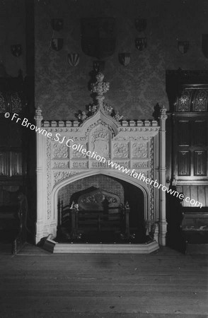 LISMORE CASTLE  GREAT HALL FIREPLACE